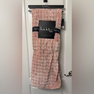 Nicole Miller Home Pink Throw Blanket